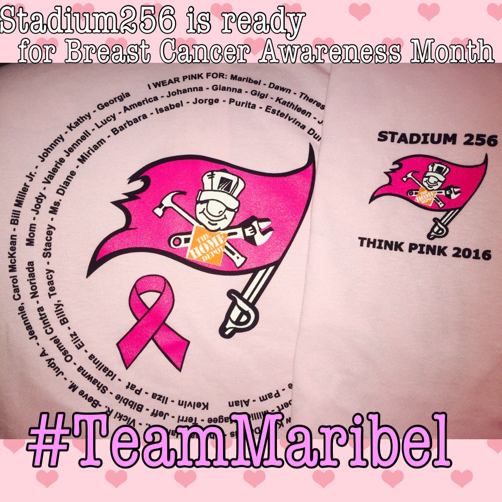 rwm4fsu's tweet photo. Stadium256 is ready for Breast Cancer Awareness Month. Think Pink! #teammaribel @Chriscwarnold @PatrickInghamHD https://t.co/4VItGTWKr7