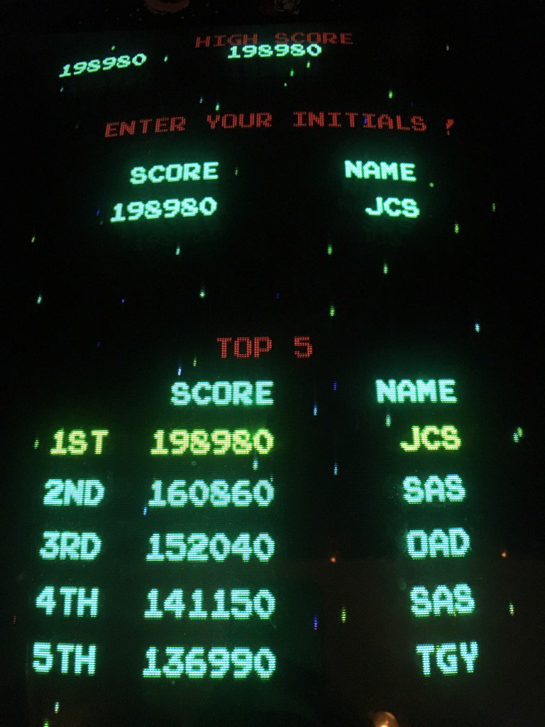 Old school Galaga- still got it! :)