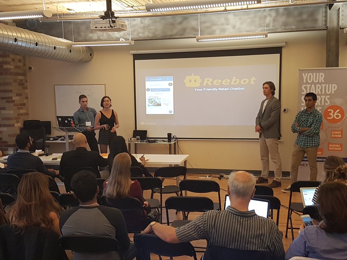 3rd up at #n36startupsprint finals is Reebot with a reemarkable and reefreshing  pitch!