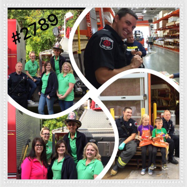 LysonSandy's tweet photo. Awesome Day with Kids Work Shop. Thanks Girls for all your hard work! Fire Safety Month @HDWestTaylor @priester_ron @dcbellah https://t.co/xY9u1OFL2A
