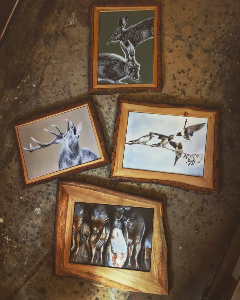 New selection of wooden framed canvas prints 💛 #artwork #country #handmade #wildlife #game #rustic #home