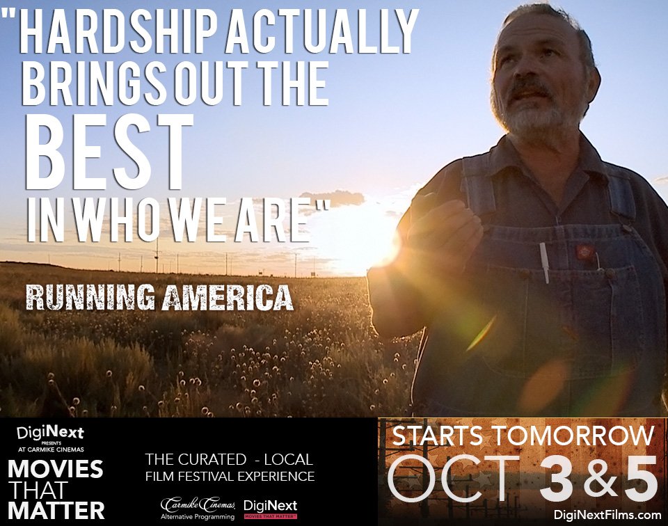 NehstStudios's tweet photo. Catch the inspirational documentary Running America in theaters TOMORROW! https://t.co/fiBS7lsdGH has theaters and showtimes! #diginext https://t.co/FHWbQc5YtO