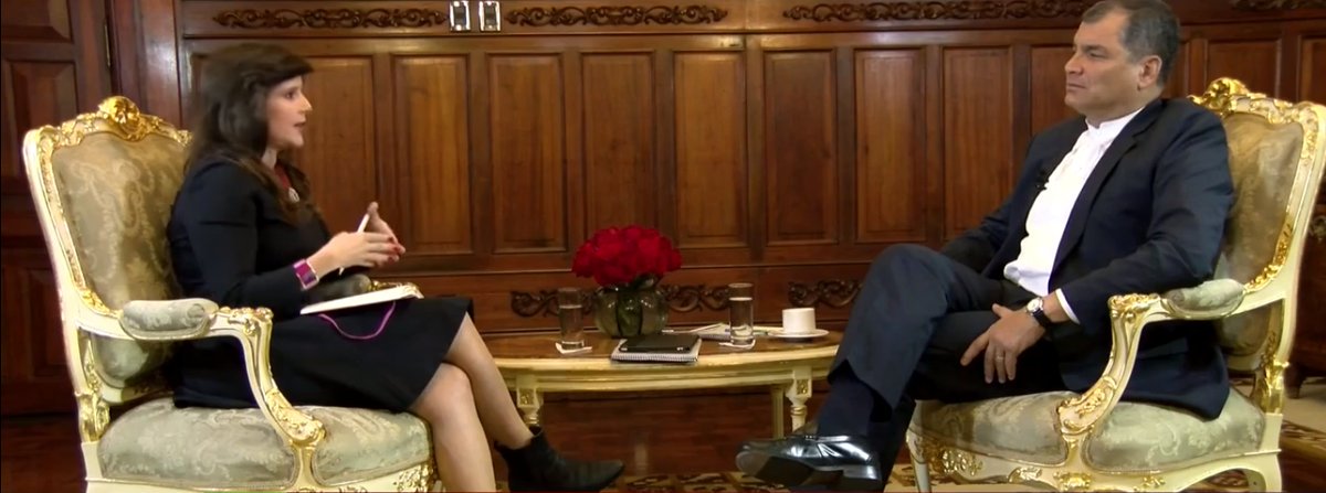 ComunicacionEc's tweet photo. Finaliza entrevista al Presidente @MashiRafael con @evagolinger de la cadena @ActualidadRT. #DiálogoPresidencial https://t.co/e2mSkfWPMf