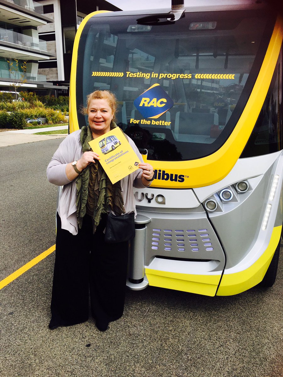 sueellery's tweet image. Thx &amp;amp; Congrats @RACWA, just did a ride on the driverless shuttle bus.
#lookmumnohands