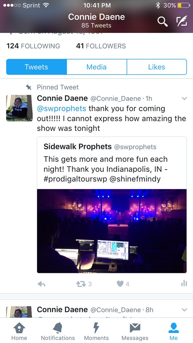 Connie_Daene's tweet photo. THE SIDEWALK PROPHETS RETWEETED ME!!!!!!! https://t.co/s8FU4KT5a1