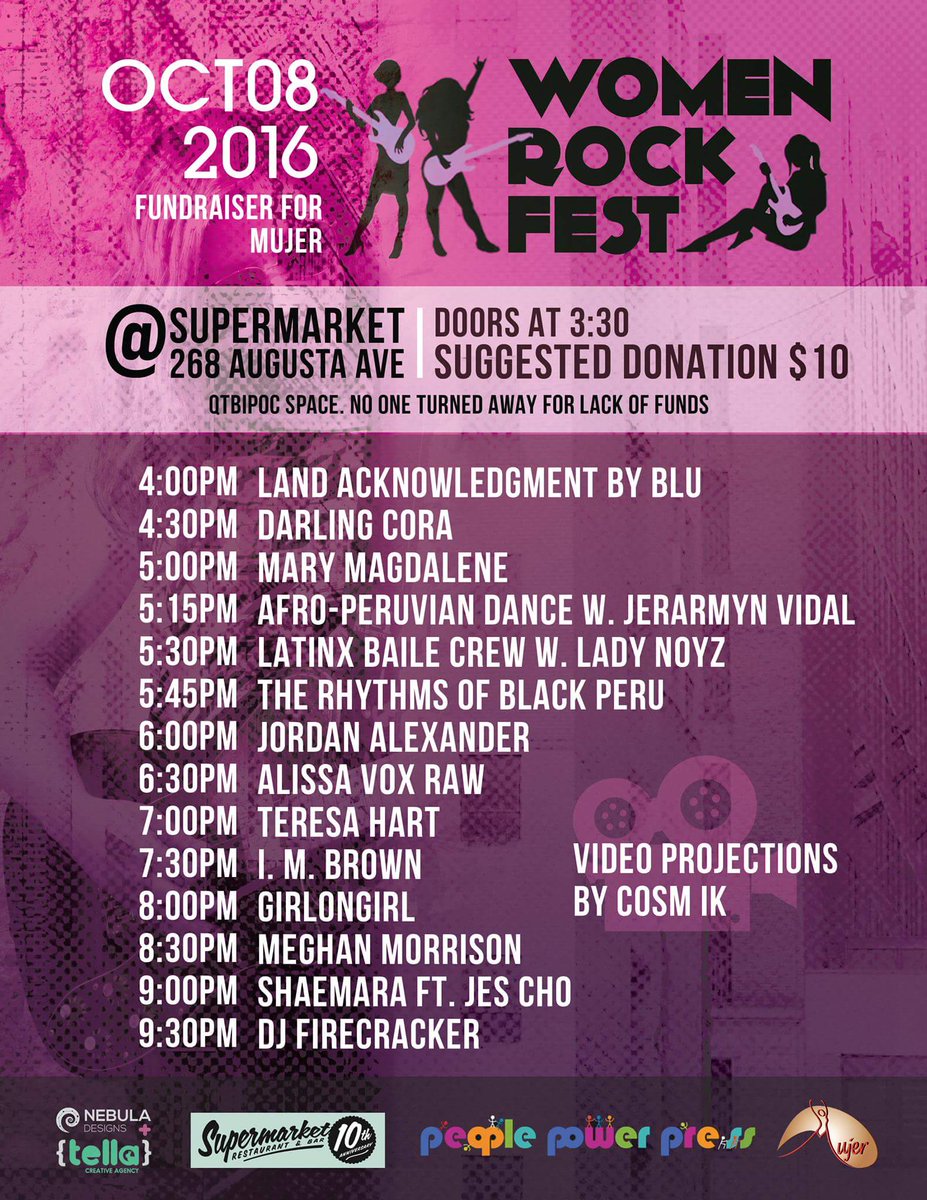 platform_ca's tweet photo. Women Rock Fest 2016: Fundraiser for @MUJERorg https://t.co/5b2bQFfrG1 #WRF2016 @WOMENROCKFEST #Toronto https://t.co/ZAibf3g348