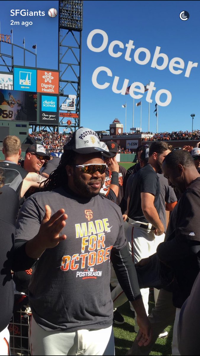 SFGsnaps's tweet image. . @JohnnyCueto is #MadeForOctober 🔥🔥🔥 #BeliEVEN