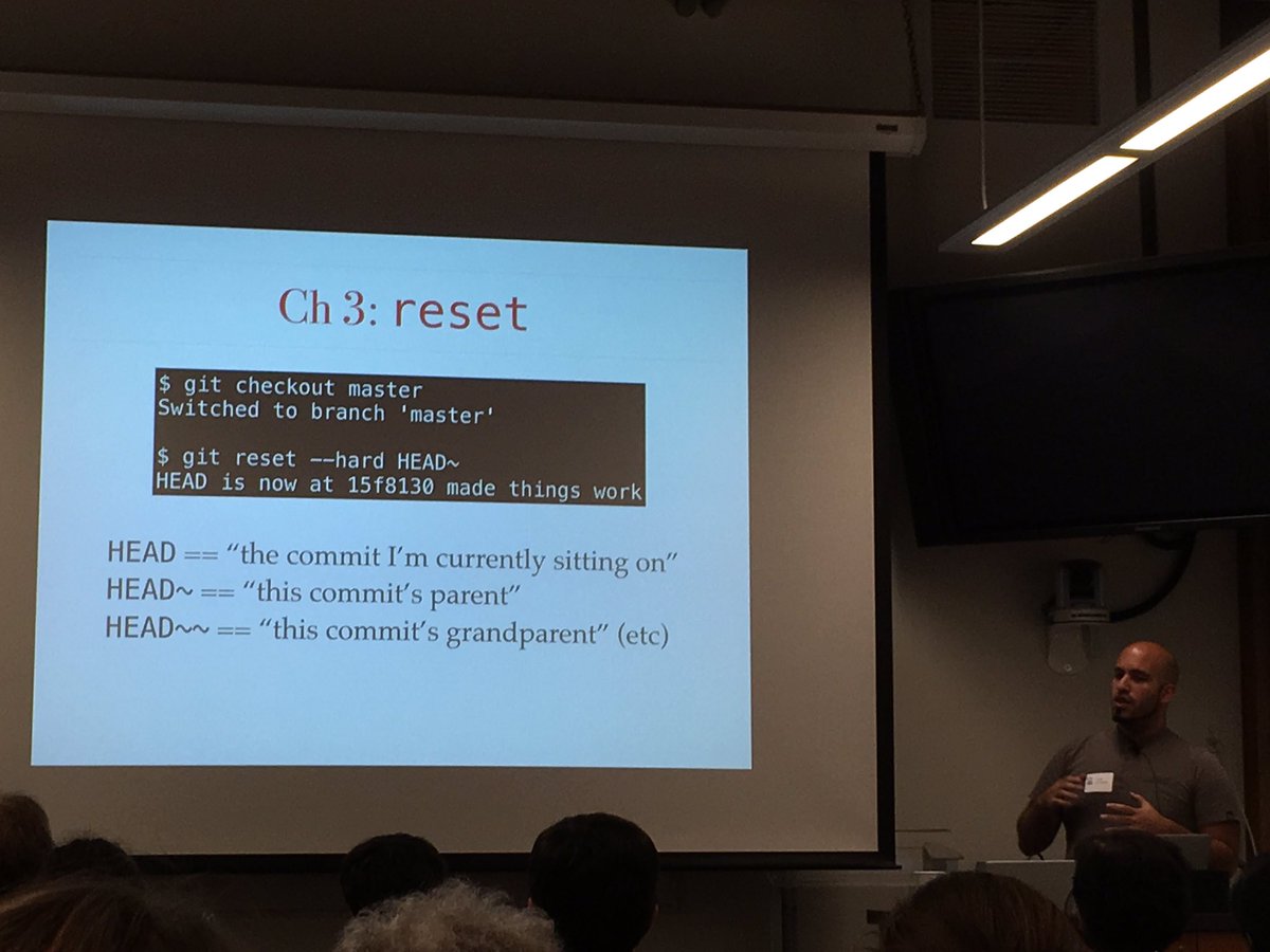 rebekahgolden's tweet image. Git reset tildas #PyDX