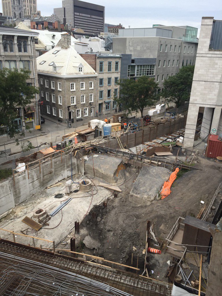 Gilles_dha's tweet photo. La future Cité archéologique de  MTL. 375e. https://t.co/r5gg6DOUim