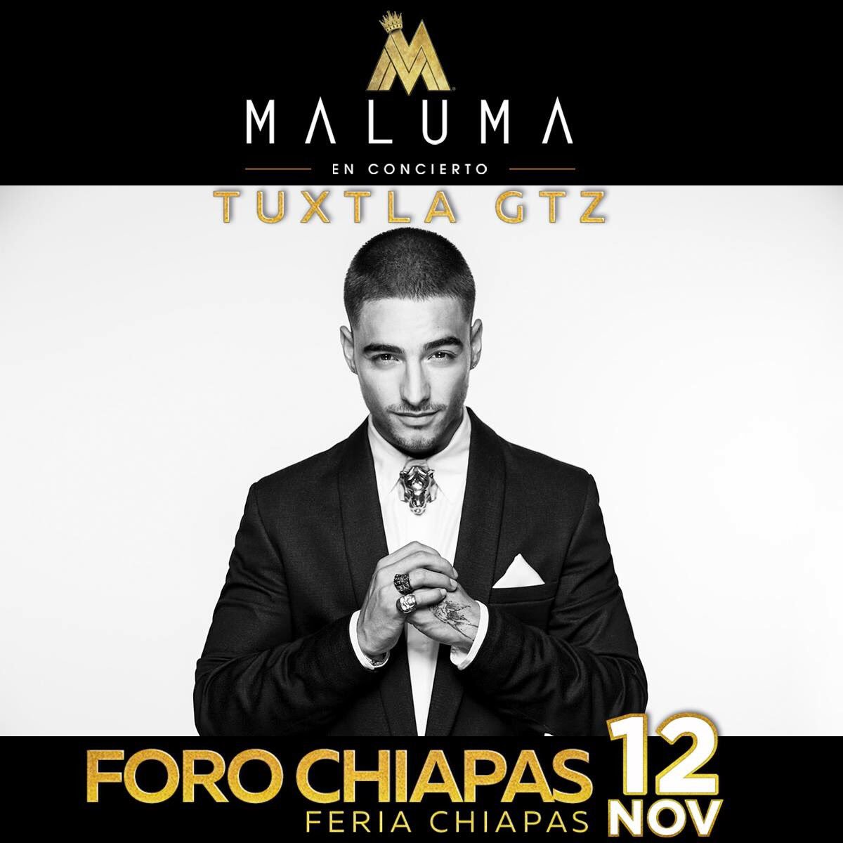 maluma_tux_gtz's tweet photo. NO OLVIDES QUE AUN PUEDES ADQUIRIR TUS BOLETOS, SE PARTE DE #PBDBWorldTour #MalumaEnTuxtla #MalumaEnConcierto
¡¡NO TE LO PUEDES PERDER!! https://t.co/1PVPqrB5y8