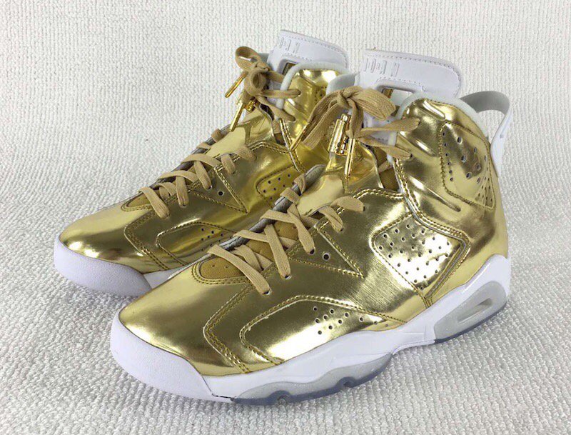 FabianSCurry's tweet photo. AIR JORDAN 6 PINNACLE - METALLIC GOLD release on OCT. 22, 2016 for $250 via @KicksOnFire #KoFapp https://t.co/1mP39vpVK4