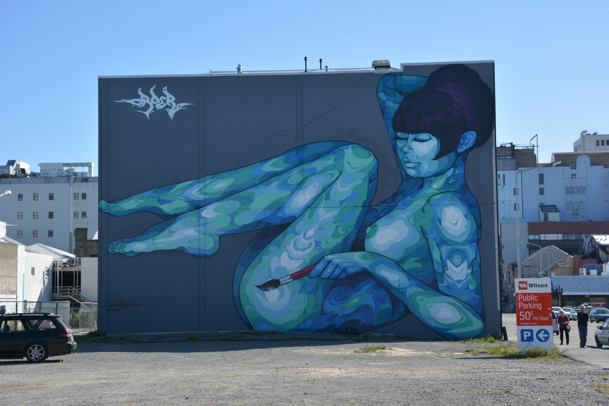 RydgesLatimer's tweet photo. Over the years, #Christchurch has seen some amazing works of street art decorate plain concrete walls. These are some of our favourites... https://t.co/plrasyJ3nE