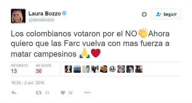 NiggaLH's tweet photo. #LauraBozzoApoyaALasFarc

Ahora si se paso de la raya señora, Ojalá hagan algo contra usted. @laurabozzo https://t.co/coXuoyu16a