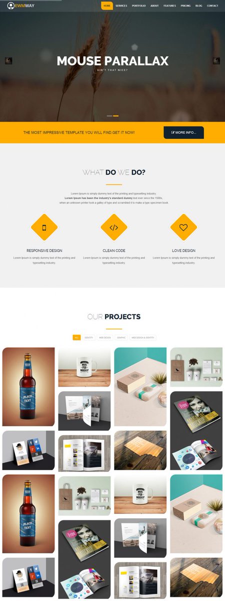 WebMakerTool's tweet image. Creative One-Page Portfolio Template templatehtmlfree.com/ewmway-creativ…