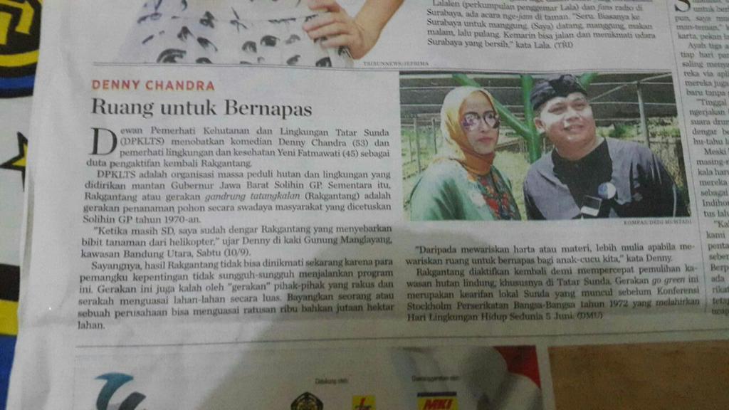 Warisan kita kepada anak2 kita bukan harta.. Tp berikan mereka udara yg bersih dan air yg jernih