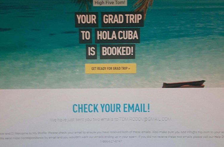 WELCOME TO THE TRIP OF A LIFETIME TOM!!!! See you in Cuba☀️🏖🏝🌴🏄🏻👙