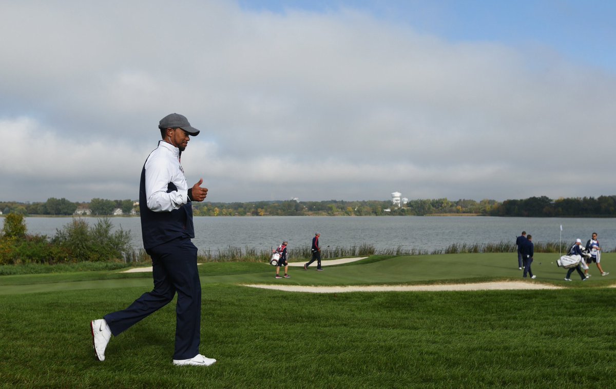 Everyone loving the #RyderCup and players but I'm sitting here like "show Tiger again"😍🐐 #11DaysToGo <a href="/USGA/">USGA</a> <a href="/rydercup/">Ryder Cup</a>