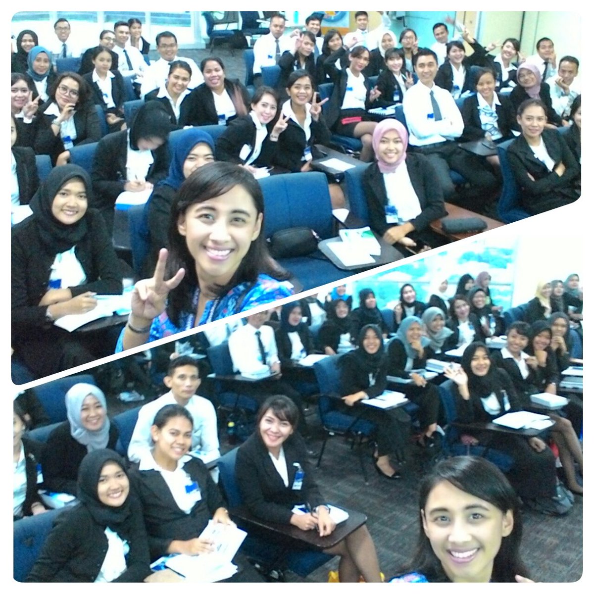 Lovely_Widia's tweet photo. Happy me, happy teaching new happy FA.. happy selling guys ... #HappyWorkingatAXA #proudofaxamandiri #proudofaxa https://t.co/8ROtk2OnIQ