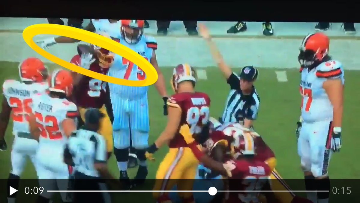 DBNnetwork's tweet photo. Did they think Duke Johnson brought that ball with him from home, or that he's a part-time magician? WTF #PhantomFumble https://t.co/2YNUZaYzkM