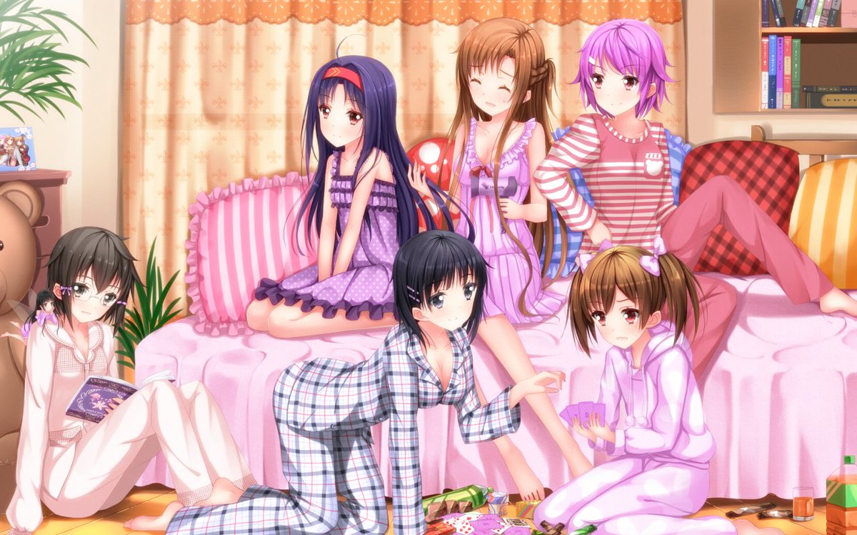 Hachi_Angy's tweet photo. SLUMBER PARTY!!~ ヾ(｡>﹏<｡)ﾉﾞ✧*。
#UWAlicization #SAO #anime #RT #FAV https://t.co/rG2wgAJdXQ