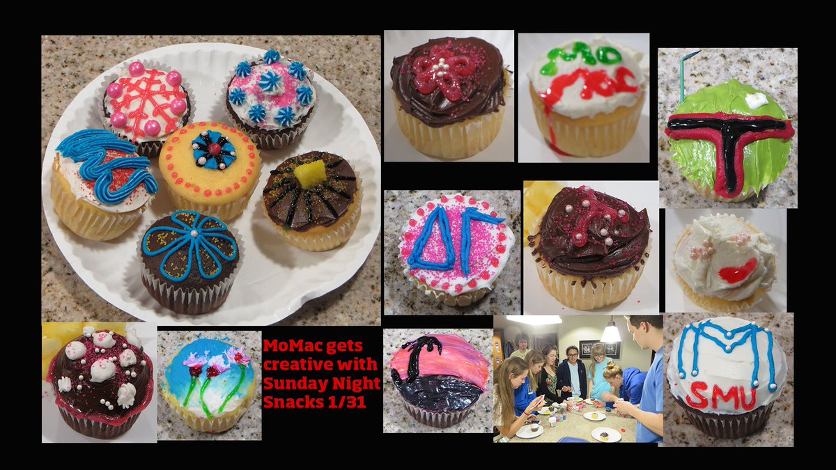 MoMacRC's tweet photo. decorate-your-own-cupcake night at Sunday Night Snacks 2nite! Some of our faves from last year: #rushMoMac https://t.co/fInNIF84Iw
