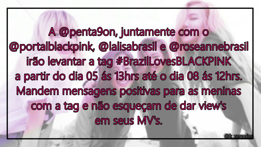 k_xanudas's tweet photo. Vamos todos usar a tag em? #BrazilLovesBLACKPINK  <3 ~Ingrid https://t.co/my0jmBqUMv