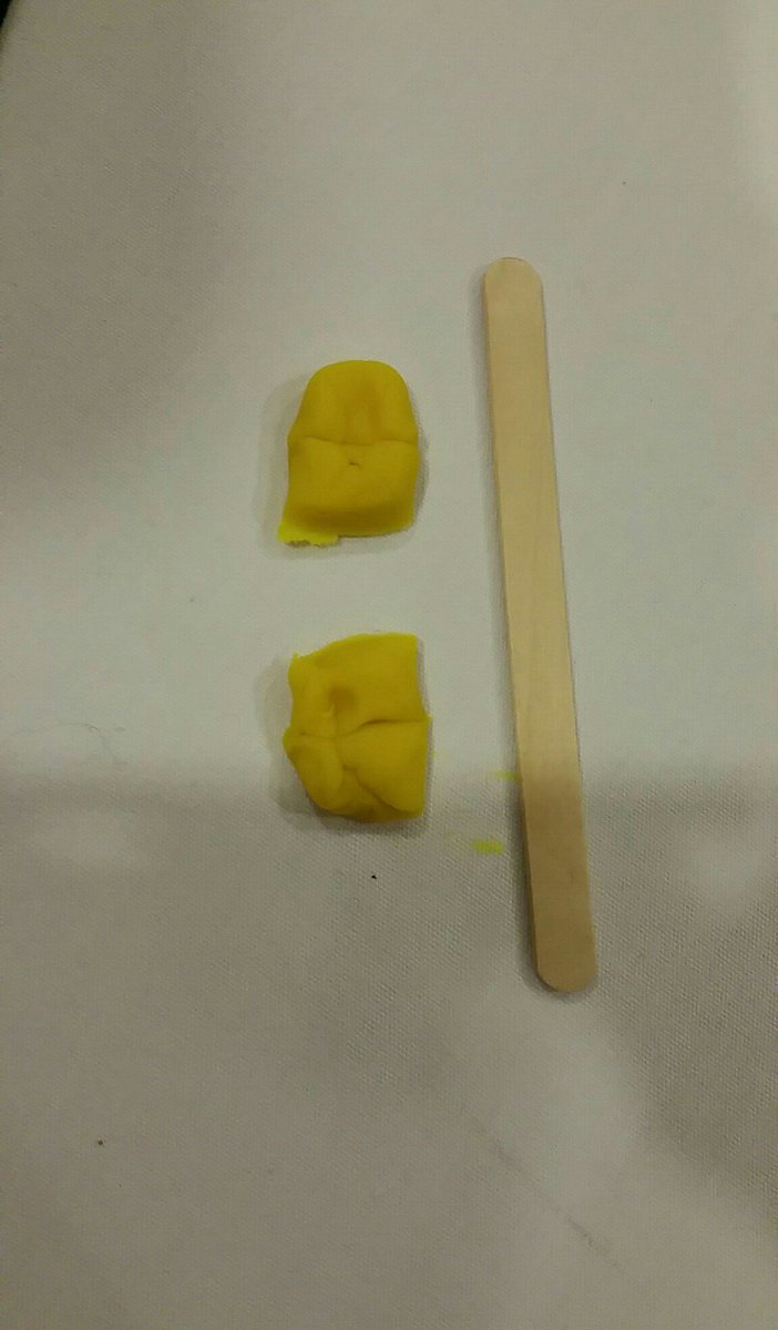 srgarrison01's tweet photo. Task: I cut my gum in half. My brother recv half of my half. How much gum did my brother get? #playdoughmath #nisdelmath https://t.co/ZE2CBvLqrq