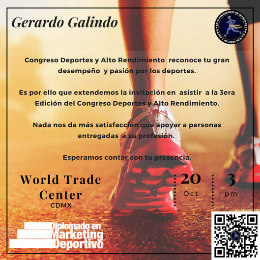 CongresDeportes's tweet photo. @JerryGalindo16 Sabemos que buscas ser mejor cada día, no puedes faltar a este gran congreso https://t.co/64G3OJQXJx https://t.co/8r7DcTJkqf