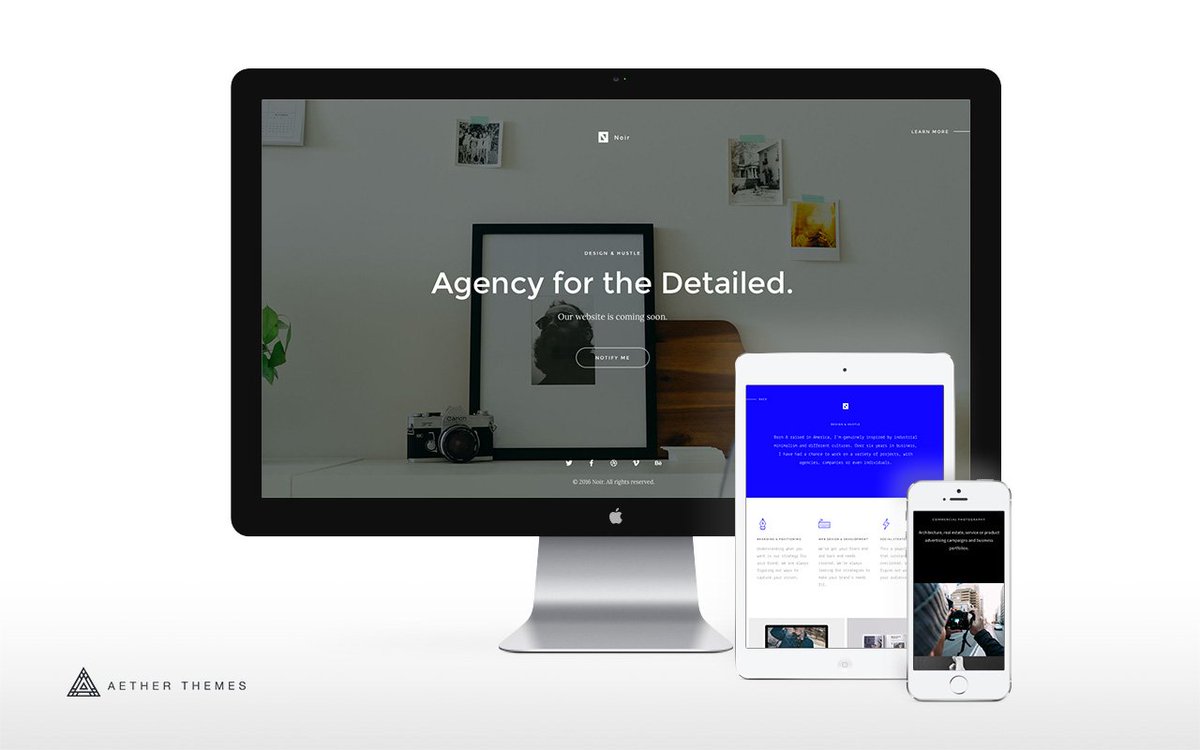 Say hello to Noir. Our latest landing page theme. Check it out - goo.gl/vQKPbB