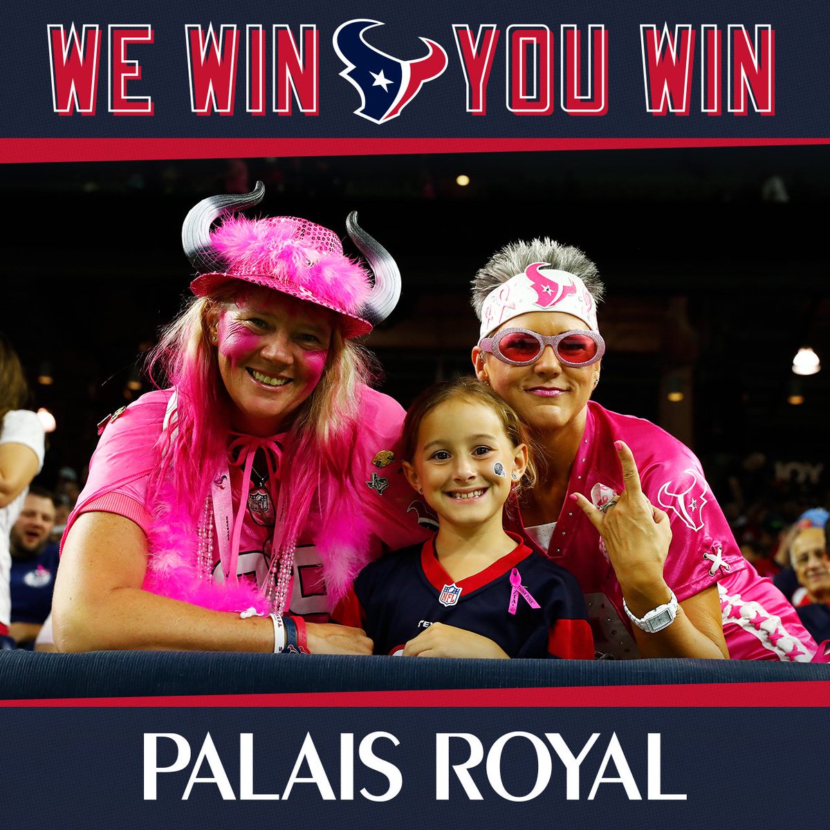 Stop by any Houston-area @ShopPalaisRoyal and say "Go #Texans" to get 40% off a single item! https://t.co/ibAcRzHKr8
