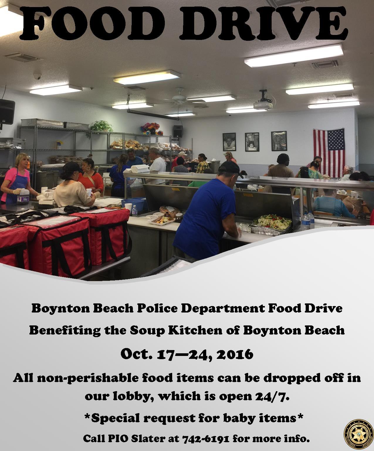 Boynton Beach Police On Twitter We Re Hosting A Food Drive For