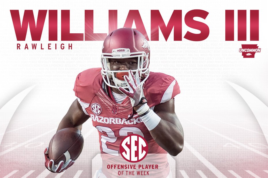 ArkRazorbacks's tweet photo. Congrats, @The3rdRawleigh!

👏👏👏 https://t.co/SFtdhTKiW3