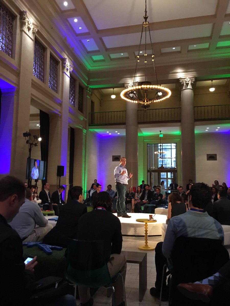 Pramerica's tweet photo. Ryan Gilbert empowering the padwans #fintechu https://t.co/nLGTYKf0DS