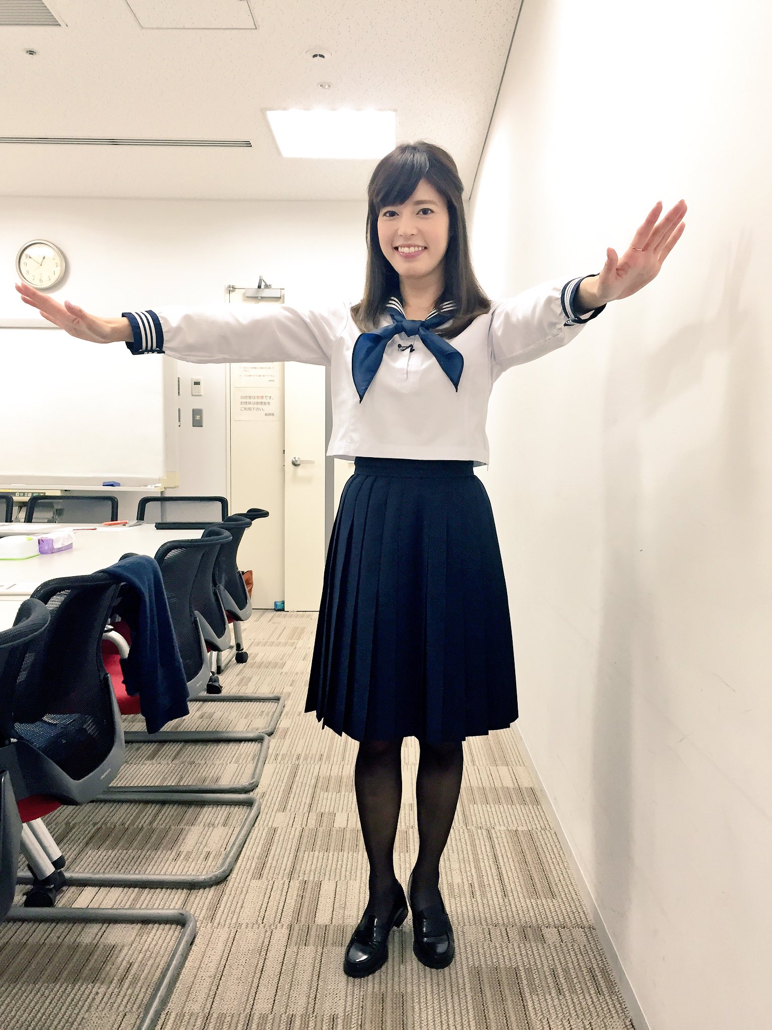 神田愛花さんのツイート 明日 火曜日放送の日本テレビさん 今夜くらべてみました に 高校を卒業して以来のセイラー服を着て 出演させて頂きました 女子校育ちのお嬢様 が３人集合 １人は事務所の可愛い後輩ちゃん 私のエピソードは全く