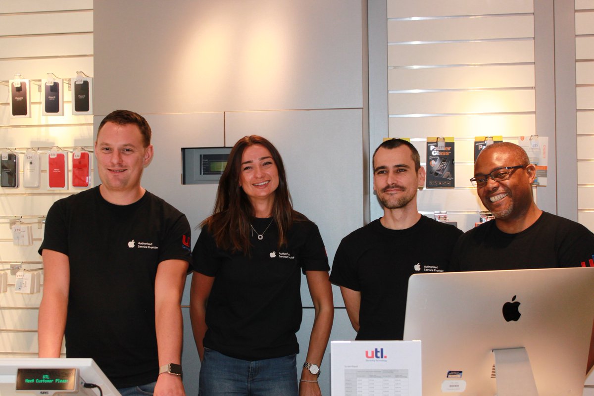 utl_live's tweet photo. UTL, an Apple Authorised Service Provider is Now Open at 3 Soho Street, London W1D 3DG.  Come and meet the team who are waiting to help you https://t.co/dvx3X0n3K1