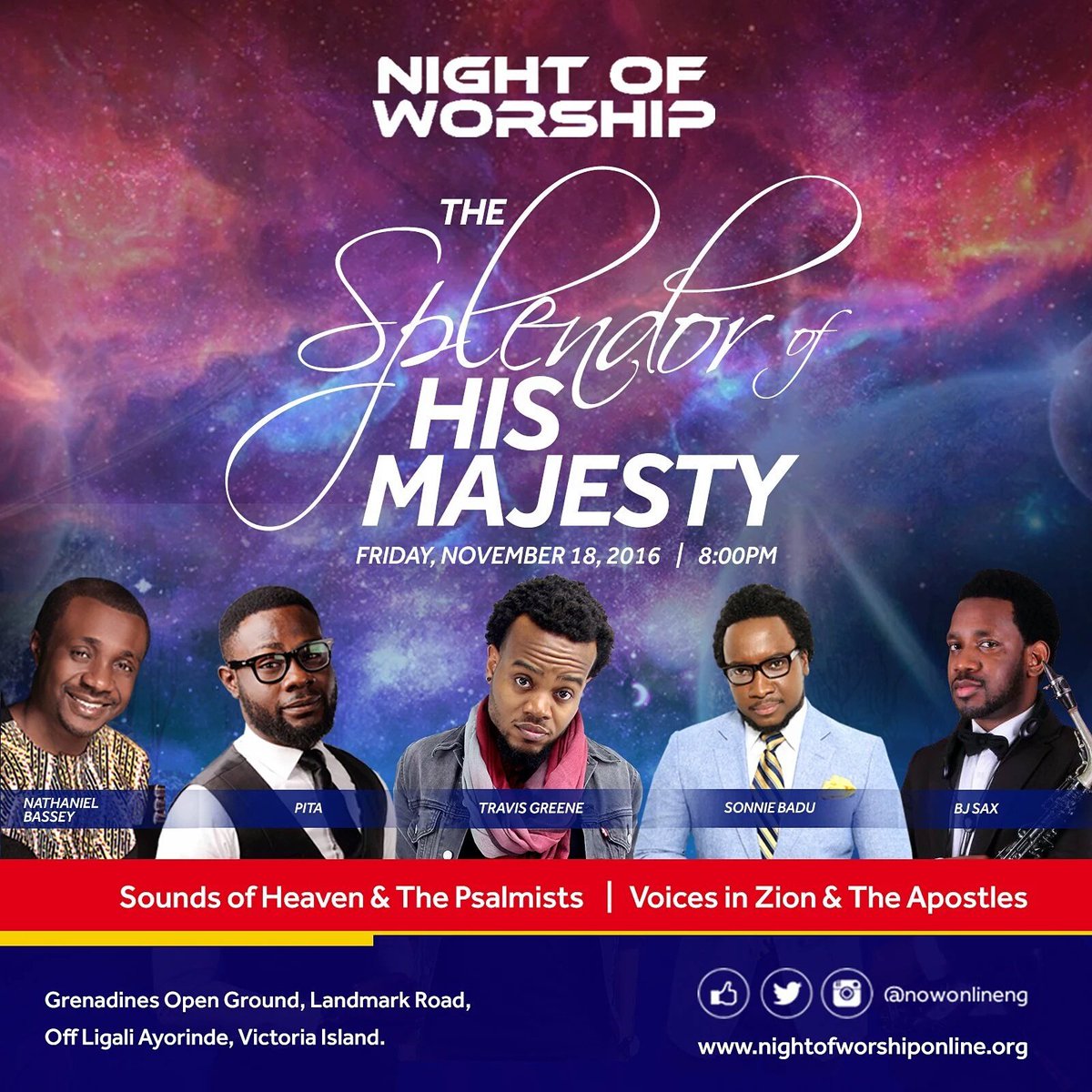 theonlyebuka's tweet photo. Are you ready?? #NOW2016 #InTheSplendorOfHisMajesty Cc @nowonlineng @TravisGreeneTV @nathanielblow @SonnieBaduuk etc https://t.co/TOOzNVph4E