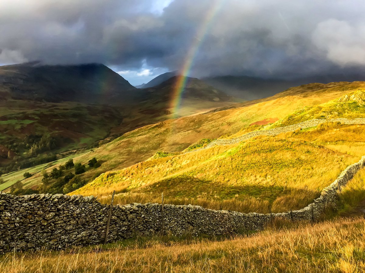GraemePeacock1's tweet photo. Squally showers &amp; I-phone #Kirkstone rainbows today :) @VisitBritain @VisitEngland @nationaltrust @NTlakedistrict @LoveAmbleside #TheLakes https://t.co/ZF7UAUa0V5