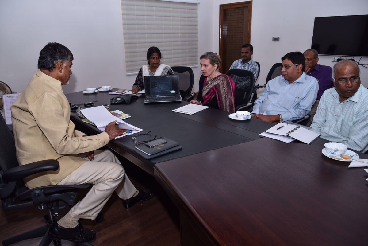 ncbn's tweet photo. Dr. Simone Hunziker of Indo-Swiss Ayurveda Foundation elaborated on their R&amp;D and discussed collaborations with AP. https://t.co/LwxxHdHwDE