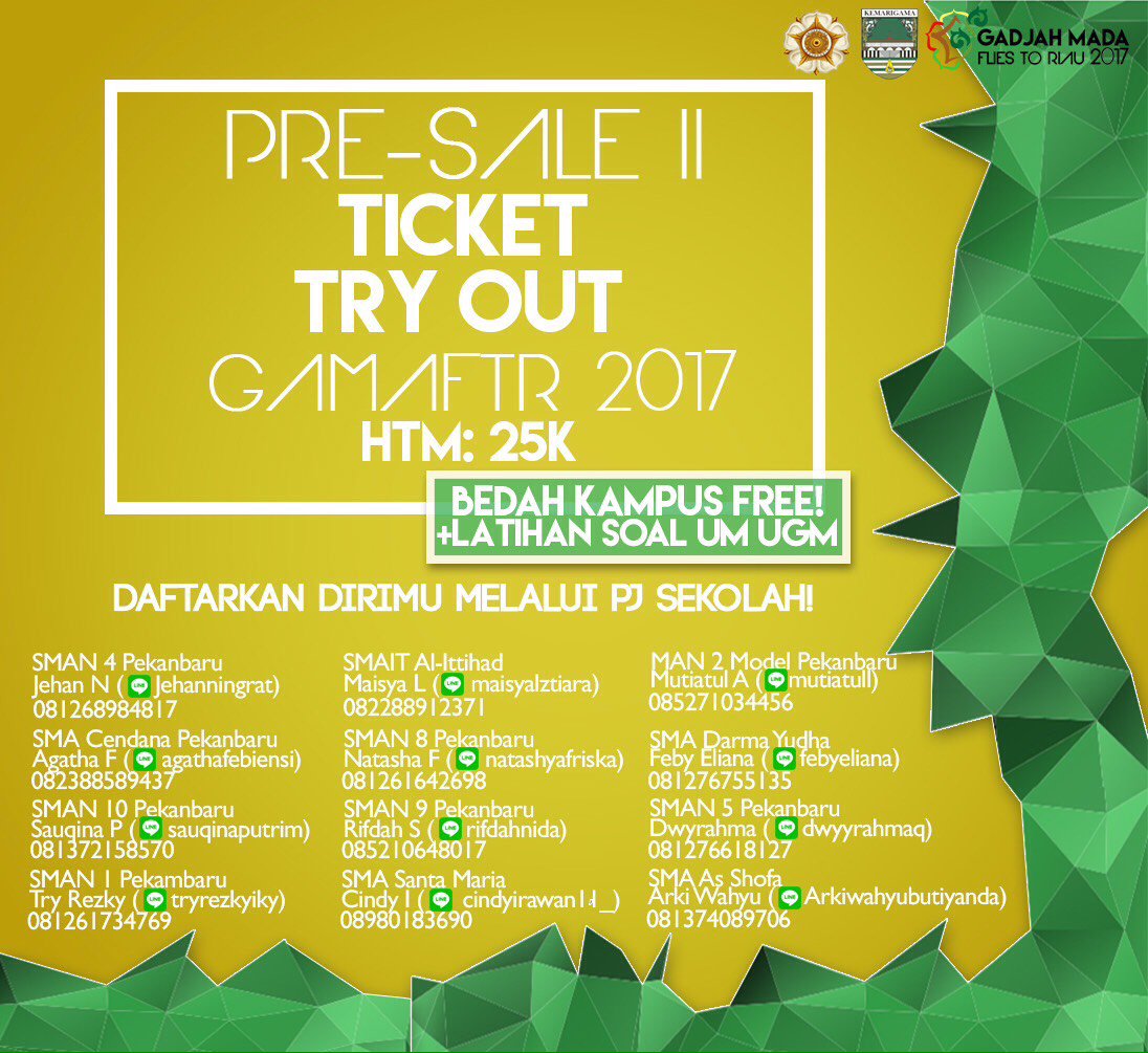 GAMAFTR2018's tweet photo. #BeTheNextGamada https://t.co/ox0CiWI8iN