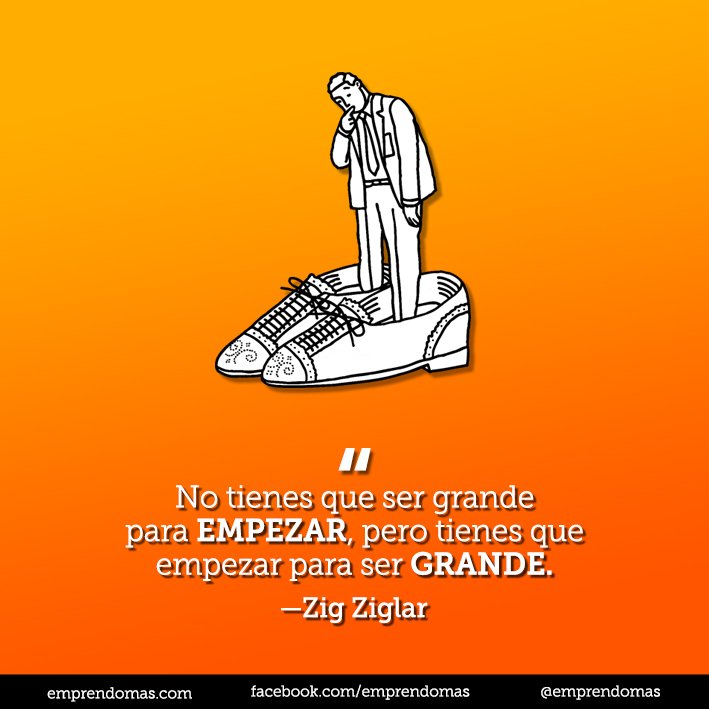EmprendoMas's tweet photo. #FelizLunes amigos #emprendedores. Empecemos con lo que tenemos, pero ¡EMPECEMOS! https://t.co/HbY4MGV8WM
