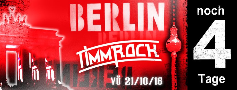 Timm_Rock's tweet photo. #4 #countdown #berlin #single #neuesingle #musik #radio #tv #hit #hymne #heisserscheiss #skandalvideo #rockstars #undjetzt https://t.co/qr1mzJRIQu