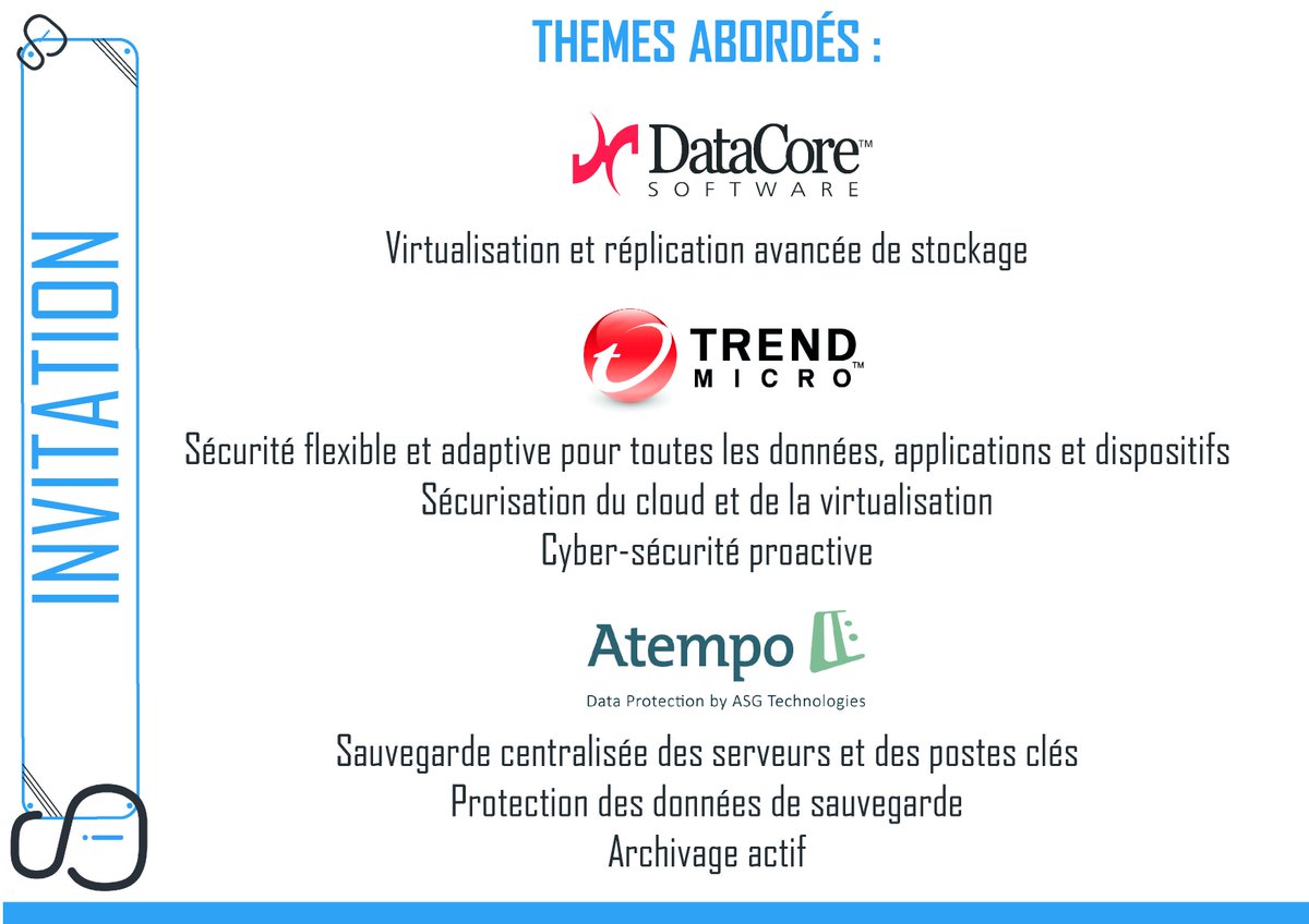INTEGRA87's tweet photo. Inscrivez-vous : le 8 novembre #event sur la #pertededonnées à #Limoges 
Inscription : https://t.co/qpQiAI1CwT #informatique #data https://t.co/nITcfqPZSI
