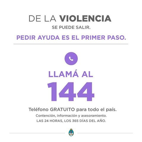 MDSNacion's tweet photo. Llamá a la #Línea144 de información y asesoramiento. Gratis, las 24 hs. en todo el país. #JuntosContraLaViolencia https://t.co/DM9ReYPqFI https://t.co/ZdgGQf2I6S