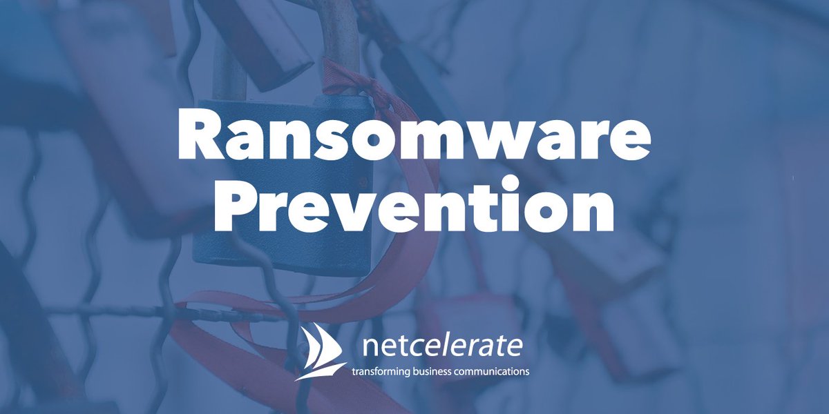 Netcelerate's tweet image. How to protect yourself from Ransomware: netcelerate.com/blogs/57-ranso… Ensure you're protected against a growing issue. #security #ransom
