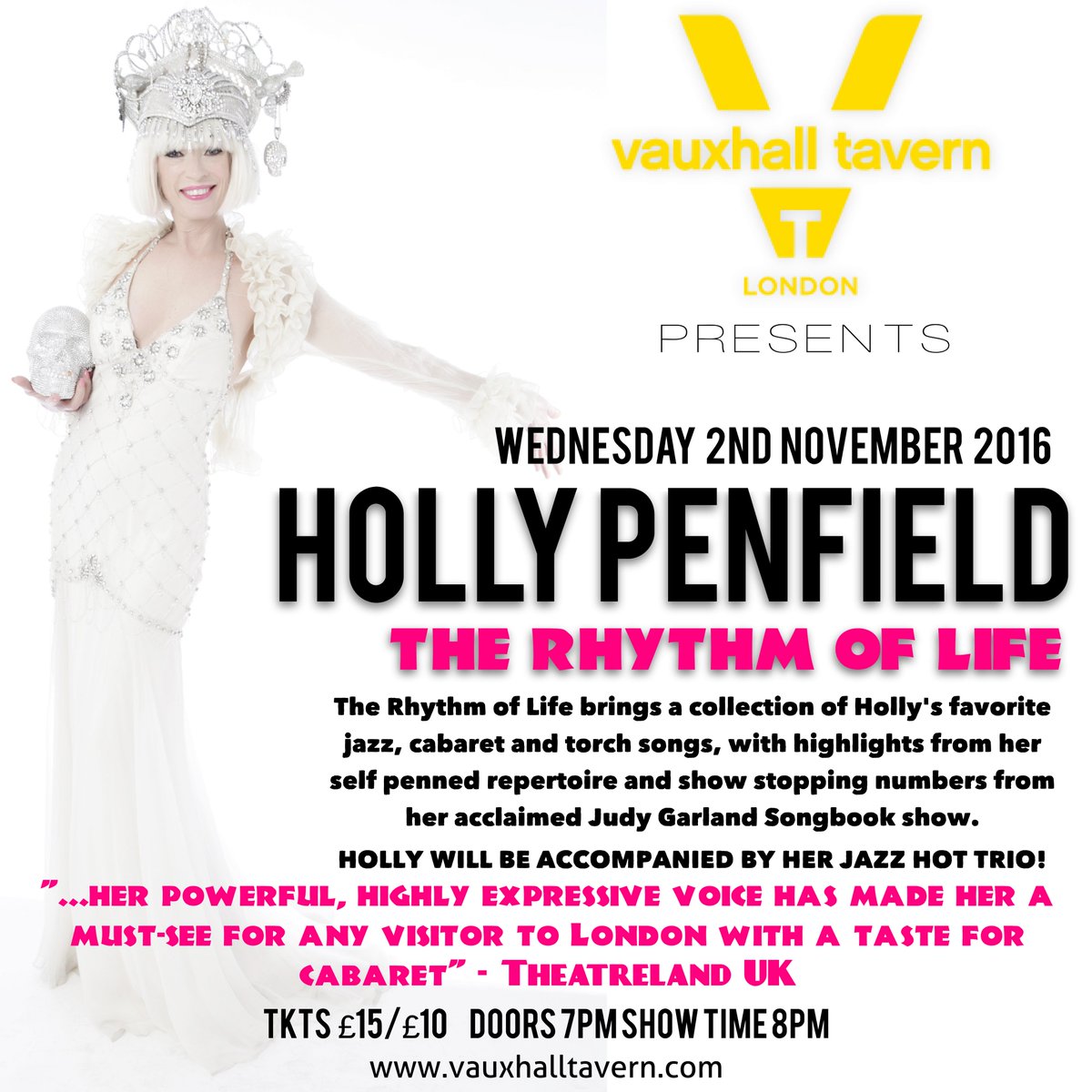 RHDManagement's tweet image. Coming to @thervt November 2nd following her SELL OUT Feinsteins@The Nikko shows. The one and only HOLLY PENFIELD  vauxhalltavern.com/events/event/h…