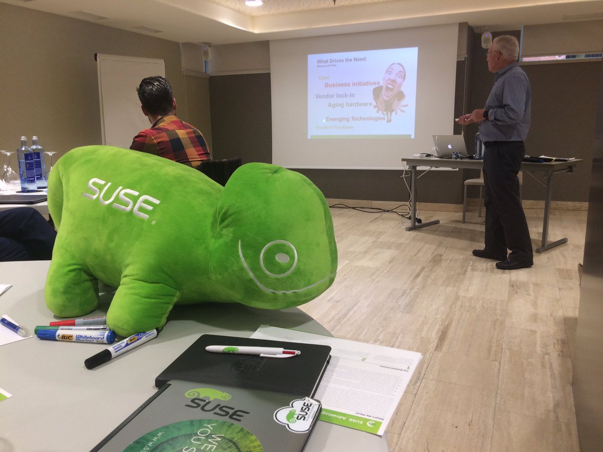 SUSE_Spain's tweet image. Comienza la tarde en #suseu #suselinux #madrid @suse