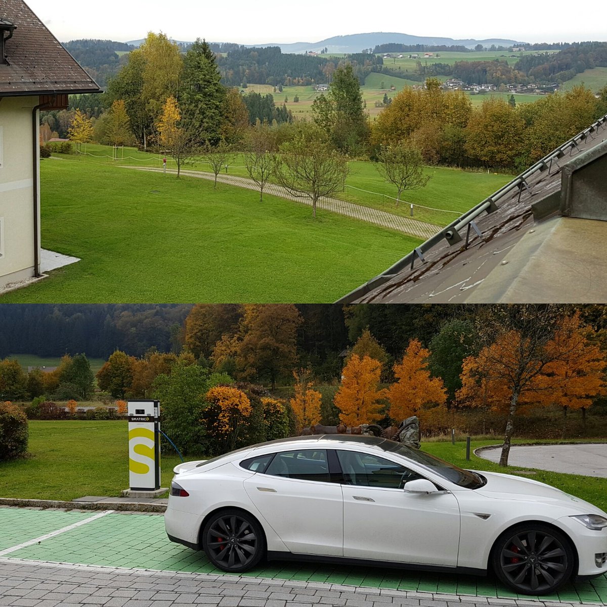 rnvecharge's tweet photo. I do know how to pick #charging locations... @sheratonhotels #Fuschlsee #Salzburg #Tesla #modelS #smatrics #smartcity #ev https://t.co/ObZ0tgTDya