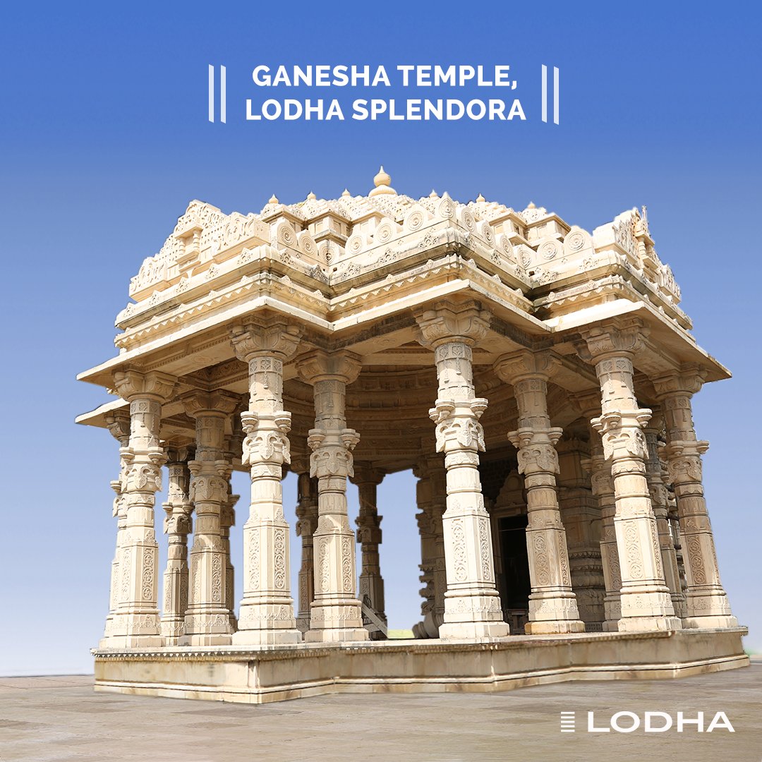 Lodha's tweet photo. Known to ward off evil & bring good luck, Lord Ganesha has another dedicated temple at #LodhaSplendora
#BuildingABetterLife #DivinityAtHome https://t.co/9IKlOmM77F