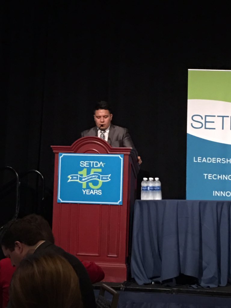 Abel Real tells national education leaders how technology transformed his learning and his path to success! #setdals