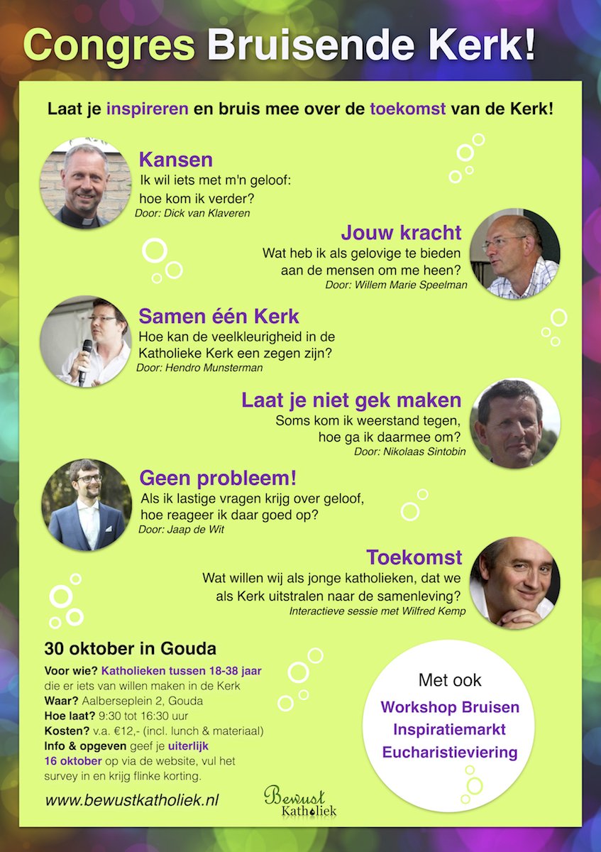 MariaDrent's tweet photo. Bruisend #congres in #Gouda 30 oktober over de #toekomst van de #katholiekekerk. #jongeren Doe mee @HendroM @WilfredKemp @franciscustweet https://t.co/4puBh2qsVM